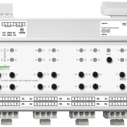 Actionneur jalousie/comm.AMD KNX SE, 8/16×230V, MTN649908 
