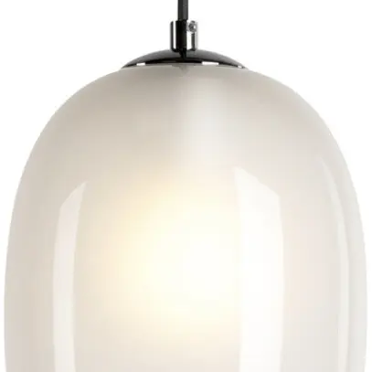 Lampada sospesa SLV PANTILO OVAL E27 15W REG diretto bianco/cromo 