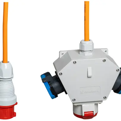 Deviatore incrociato DEM DB34231 2×T23 1×T75 1.5m 5×2.5mm² spina T75 