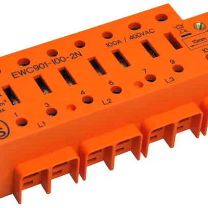 Borne de raccordement 100A section de raccordement 2.5…35mm² 