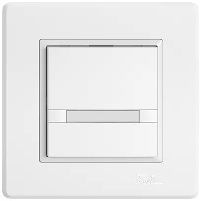Poussoir KNX RGB ENC EDIZIO.liv SNAPFIX® capteur temp.s.LED étiqu.1× comm.2T bc 