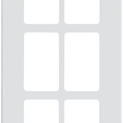 Plaque de montage Hager FLF 3/5 3×2 aluminium anodisé bc 