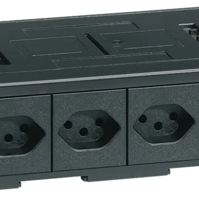 Consolidation Point Hager avec 4 pièces 1×T13 noir 