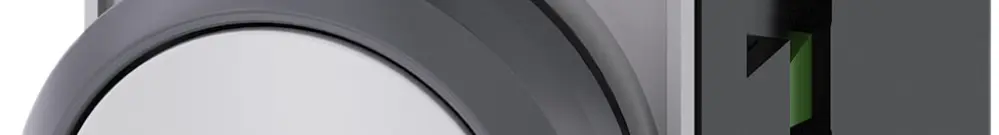 Drucktaster Siemens SIRIUS ACT Halter 1S weiss Metallfrontring 