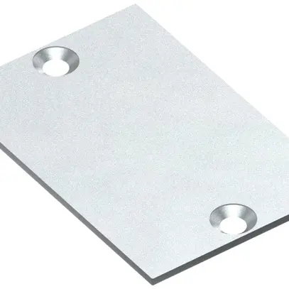 Endplatte für Kabelkanal ELBRO, Aluminium, 60×40mm, mit Schrauben 