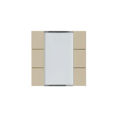 Frontset Hager kallysto 6×KNX systemlink/easylink beige 