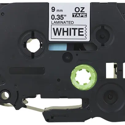 Schriftbandkassette kompatibel zu OZE-221, 9mm×8m, weiss/schwarz 