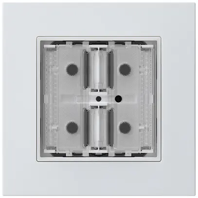 Pulsante KNX INC KPR p.2×tasti 4×punti azionamento LED bianco 