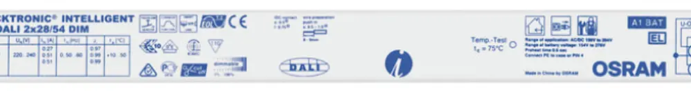 Ballast elettronico Osram QTI DALI 1×18 DIM 220…240V 