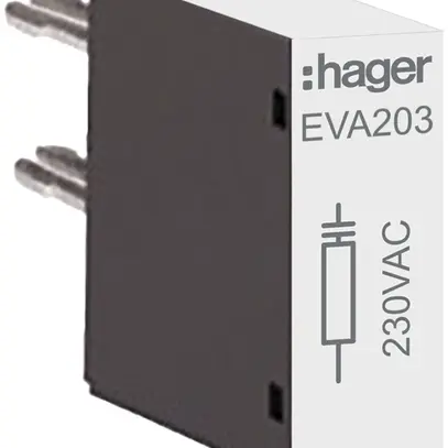 Module RC Hager 230VAC pour fusibles EV040…EV095, EVN063…EVN200 