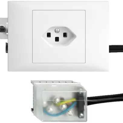 Presa INS EDIZIOdue T23 L3 bianco 49…69mm per cavo piatto Powerbus 