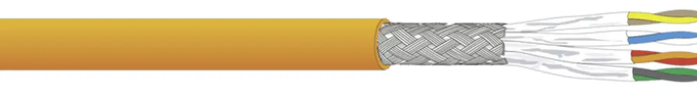 Cavo informatica Dätwyler CU 7702 4P flex S/FTP, cat.7 LSZH Dca 1000m arancione Una lunghezza