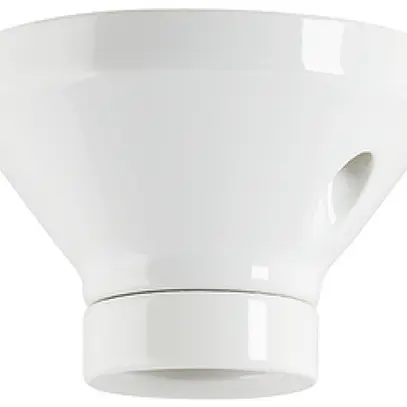 Douille pour plafond Roesch E27 trois pièces h=66mm porcelaine blanc 