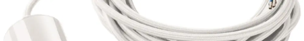Pendelleuchte SLV FITU E27 50W mit Kabel 5m rund IP20 weiss 