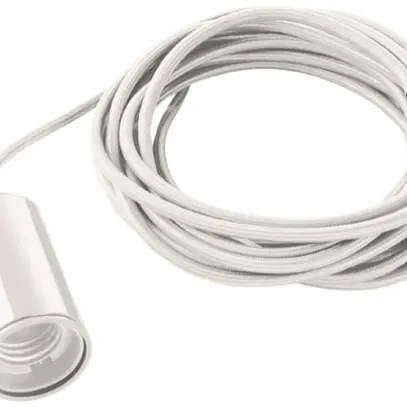 Pendelleuchte SLV FITU E27 50W mit Kabel 5m rund IP20 weiss 