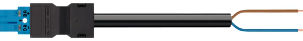 Câble de raccordement MIDI 2×1.5mm² 16A 250V 5m cod.I fiche-libre bleu Cca 
