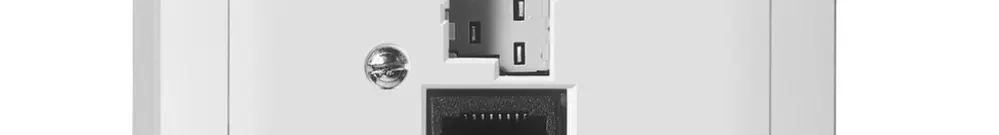 Presa AP SIDUS A T+T/1×RJ45 bianco 
