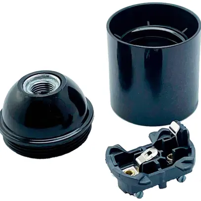 Attacco Elektrogros E27 M10×1 liscio ≤210°C Ø39×55mm nero 