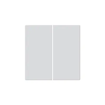 Faccia pulsante KNX Hager BA basico Z doppio bianco 45×45mm 