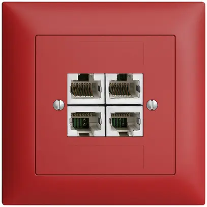 UP-Dose 4×RJ45/s 4P getr. EDIZIOdue berry ITplus 