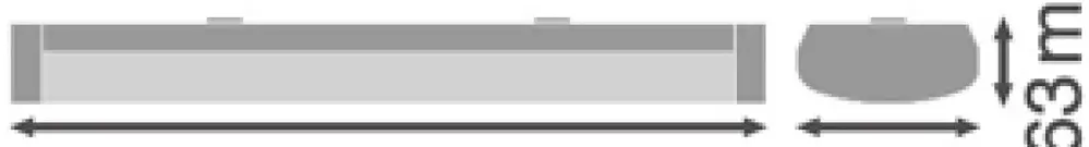 Plafoniera/applique LED LEDVANCE LN SF 600 18W 2430lm 4000K IP44 bianco 