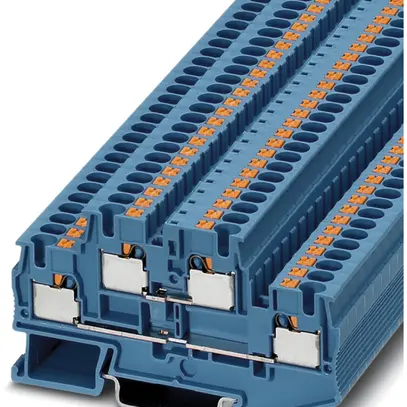 Borne 0.2…6mm² connexion à ressort bleu 