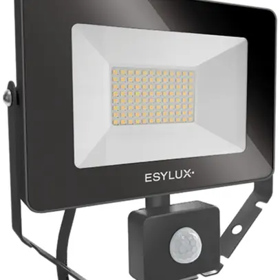 Projecteur LED ESYLUX AFL BASIC, 30W 3000K 3000lm 200×60×195mm IP65, noir 