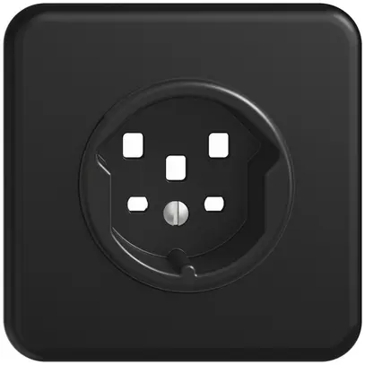 Kit frontale FH per presa T25 nero 