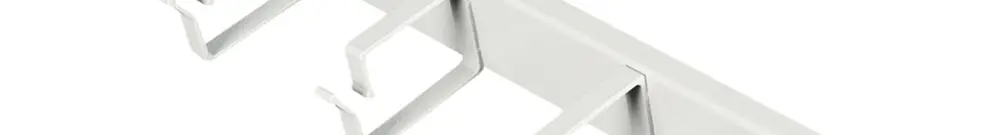 Staffa guida cavi ROLINE 44×480×80mm metallo 1UA grigio 