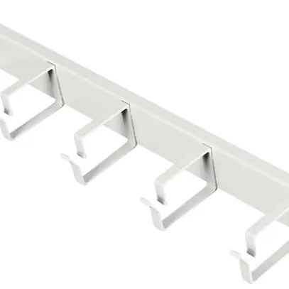 Staffa guida cavi ROLINE 44×480×80mm metallo 1UA grigio 