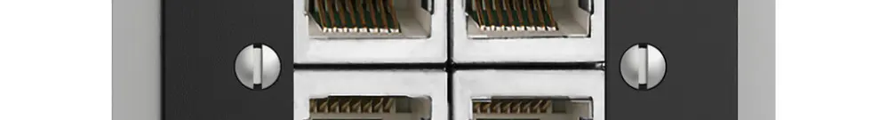 Presa INS 4×RJ45/s 4P sep. EDIZIOdue nero ITplus 