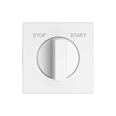 Drehschalter EDIZIO.liv getr.Kont.1P STOP-START T=40mm ws 