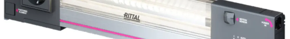 Luminaire système LED Rittal 1200lm 240V 4000K détecteur de mouvement 