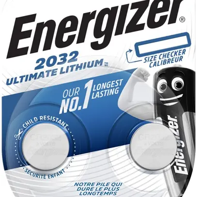 Knopfzelle Lithium Energizer CR2032 3V Blister à 2 Stück 