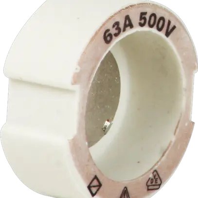 Vite calibrata DIII E33 500V in ceramica 63A secondo DIN 49516 rame 