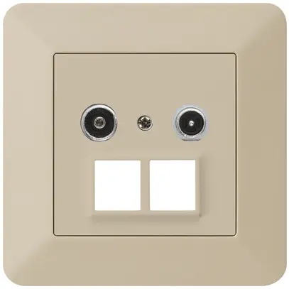 Prise multimédia ENC kallysto.trend R/TV 4dB 2GHz beige 