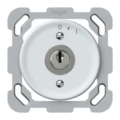Pulsante rotativo INC origin con cilindro 1P 0<1 10A 230V 77×77mm bianco 