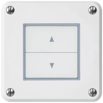 Pulsante per tapparelle INC robusto IP55 bianco con 2 tasti di comando combi 