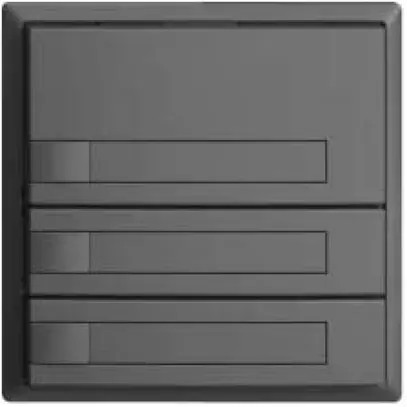 Poussoir KNX RGB EDUE, 250mW, s.LED, a.insert papier, 3×poussoir, 1×touche, grf 