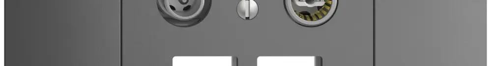 Presa multimedia 15dB INS Edue BKE, presa d.passaggio, p.2×RJ45 Keystone, grs 