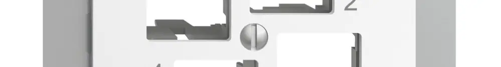 Kit di montaggio INC Edue FM EASYNET S-One, per 4×RJ45, uscita dritta, bianco 