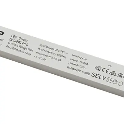Alimentation LED SLV 100W 24V ON/OFF 350×30mm 