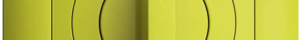 Kit frontal EDIZIOdue 1->0<-2 88×88mm lemon pour interr.rot. 