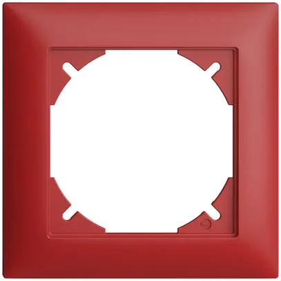 Telaio di copertura EDIZIOdue 1×1 88×88mm rosso 