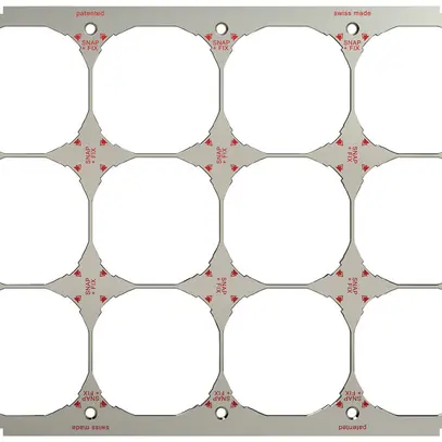 UP-Kopfzeile waagrecht 12-teilig m.SNAPFIX®-Befestigungssystem 
