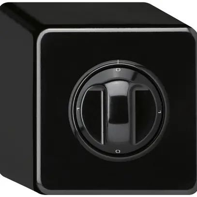 AP-Drehschalter basico 2/1L schwarz 0-A-0-M mit Drehgriff 