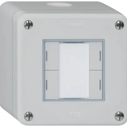 Tasto AP robusto Q KNX 4× grigio chiaro LED RGB s/e-link 