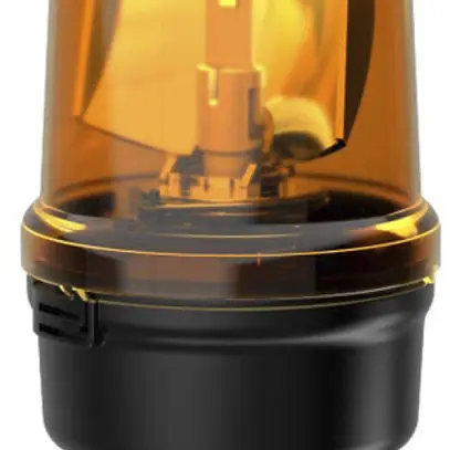 Feu tournant LED WERMA 885 24VAC/DC montage sur tube jaune 