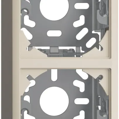 Cappa con piastra di base 2×54mm per combinazione FX verticale/orizzontale crema 