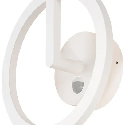 Applique LED SLV Q-RING sensore 10W 950lm 3000K IP54 Ø270×110mm bianco 